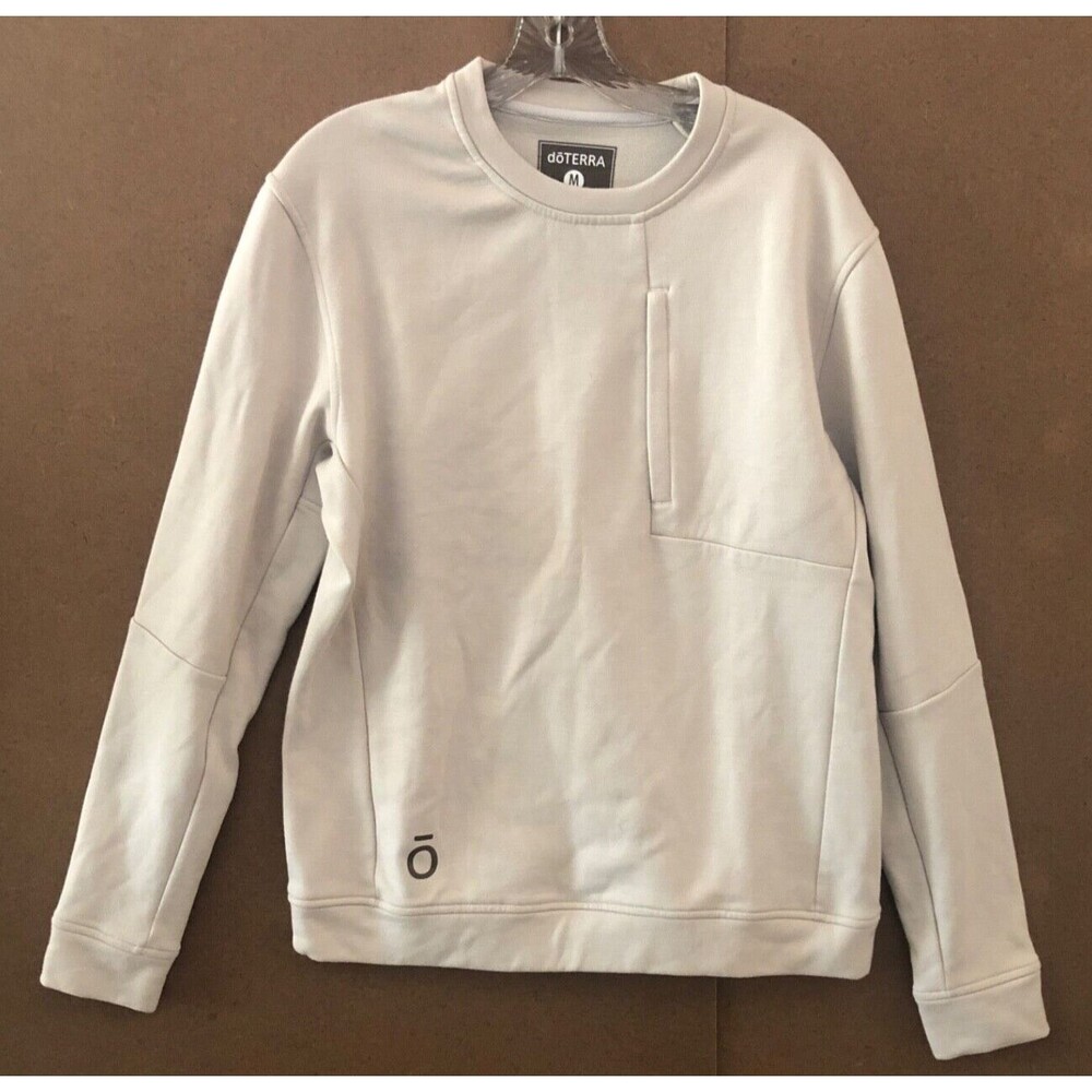 Women’s DoterrA Cream Pullover Sweater with front Pocket. Size Medium